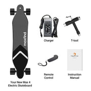 Maxfind Super Long Range Dual Motor Remote Bluetooth Max4 Electric Skateboard With Two Extended Battery's-Pro eRiders