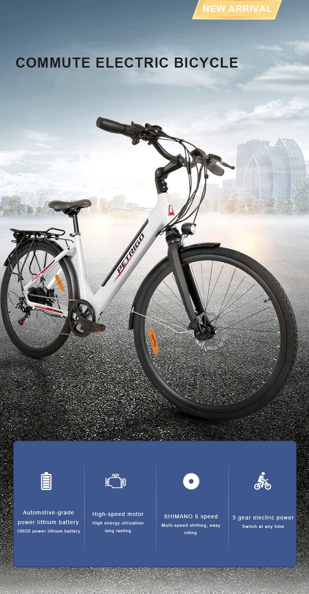 Women's swan frame bicycle commuter travel electric bicycle-Pro eRiders